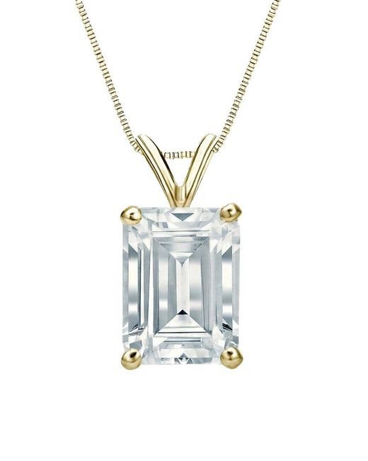 Sabrina Designs Lab Grown Diamonds Blue 14K 2.50 Ct. Tw. Lab-Grown Diamond Solitaire Pendant