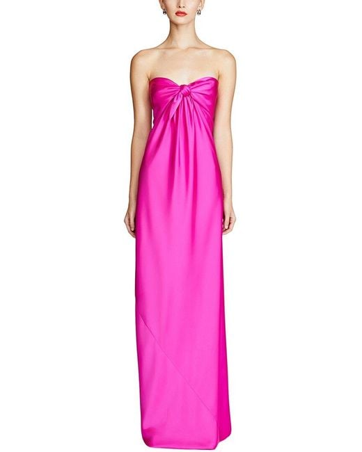 Halston Heritage Pink Lisette Gown