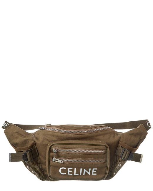 Céline Brown Trekking Canvas Belt Bag