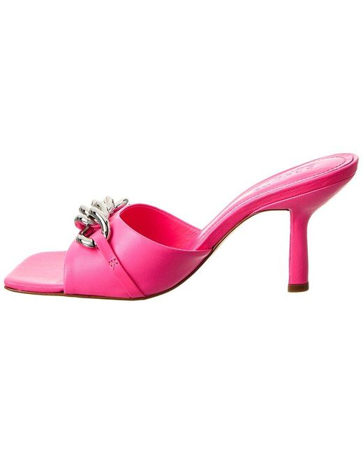 SCHUTZ SHOES Pink Ansley Leather Sandal