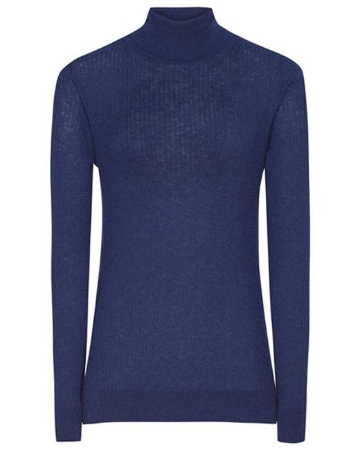 Reiss Blue Sophie Wool & Alpaca-blend Sweater
