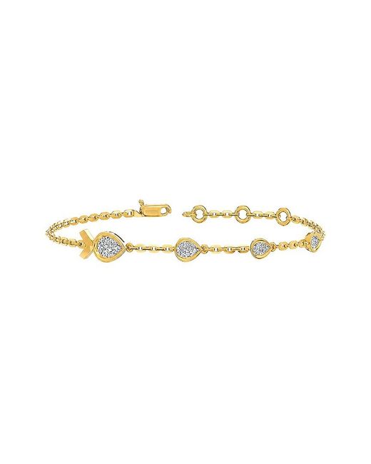 Lab Grown Diamonds White 14K 0.72 Ct. Tw. Lab-Grown Diamond Tennis Bracelet