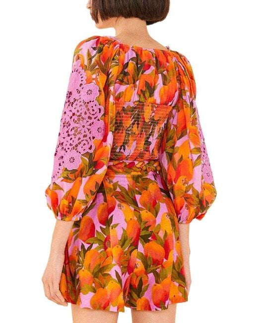 Farm Rio Red Macaws Blouse