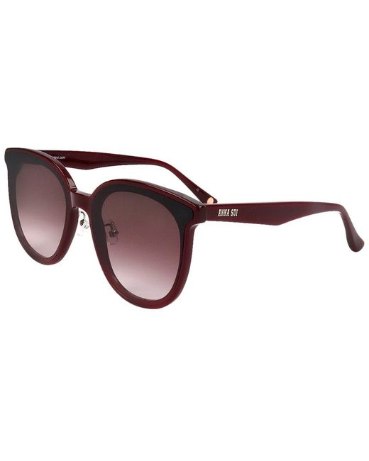 Anna Sui Brown As2210 66mm Sunglasses