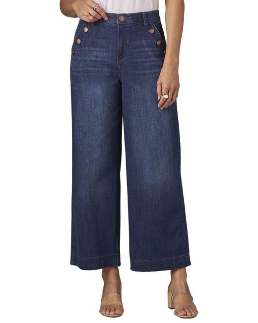 Wit & Wisdom Blue Sailor Wide Crop