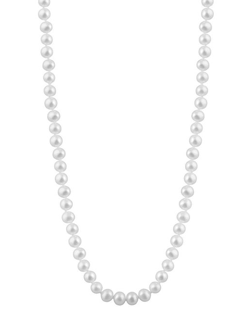 Splendid White 14k 7-7.5mm Pearl Necklace