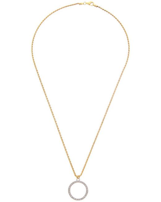 Meshmerise Metallic 18k 0.20 Ct. Tw. Diamond Chain Necklace