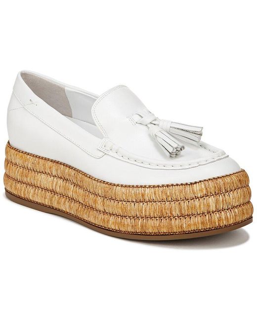 Franco Sarto A Tremont Leather Espadrille in White Lyst Australia