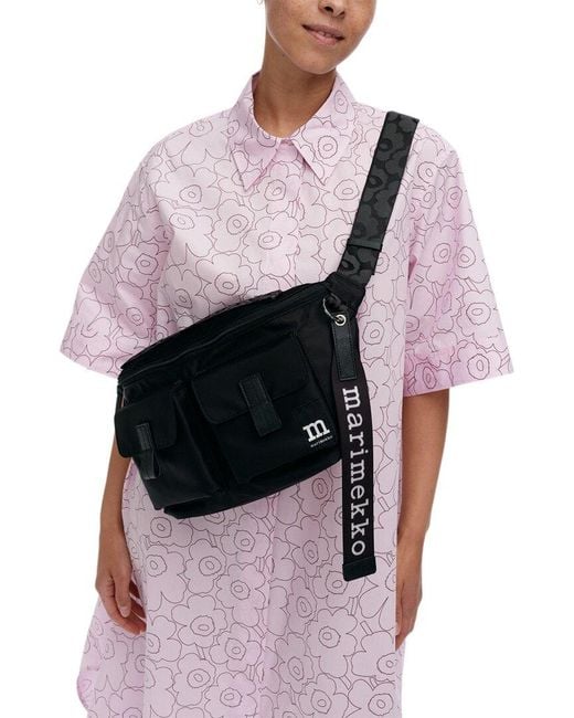 Marimekko Black Marimekko Sling M Solid Satchel