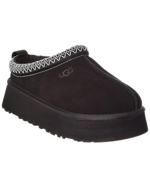 Ugg Black Tazz Ii Suede Slipper