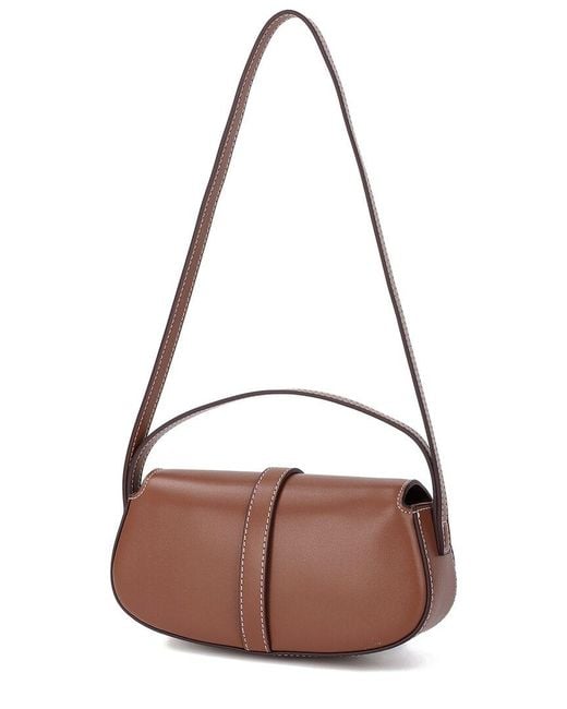 Tiffany & Fred Paris Brown Smooth Leather Crossbody/Shoulder Bag