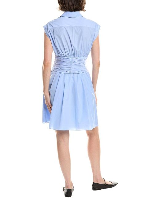 Rebecca Taylor Blue Collared Mini Dress