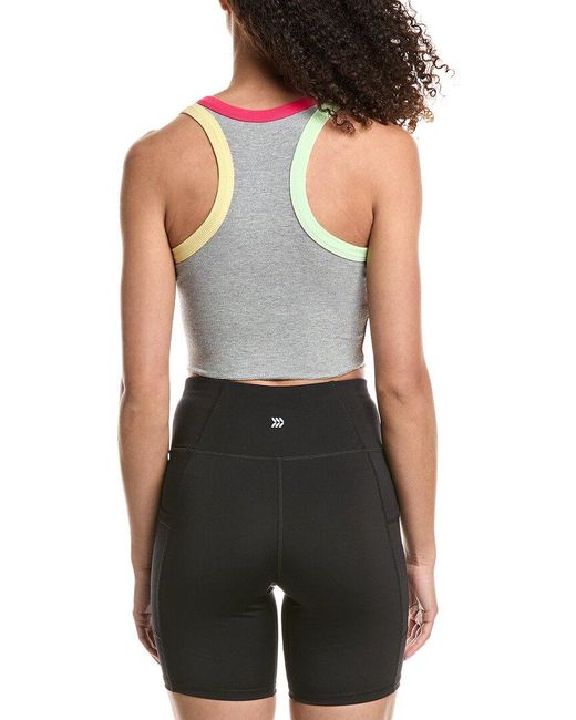 KatieJnyc Black Livi Ribbed Crop Tank