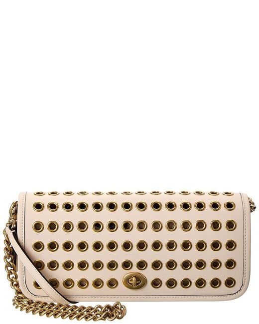 COACH Metallic The Originals Grommets Dinky Leather Bag