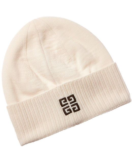 Givenchy Natural 4g Wool Beanie