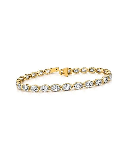 Lab Grown Diamonds White 14K 10.00 Ct. Tw. Lab-Grown Diamond Tennis Bracelet