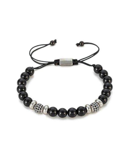 Eye Candy LA Metallic The Bold Collection Agate Cz Charles Bracelet