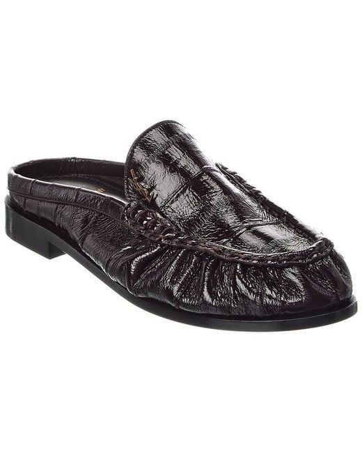 Saint Laurent Black Leather Loafer