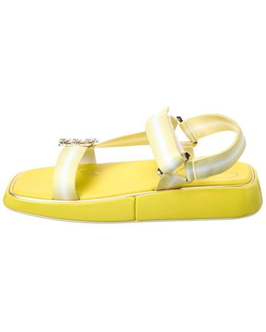 Roger Vivier Metallic Trekky Sandal