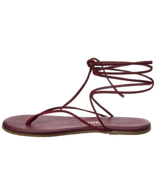 TKEES Purple Lilu Leather Sandal