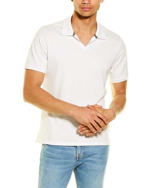 Magaschoni Cotton Pique Polo Shirt in White for Men Save 3 Lyst