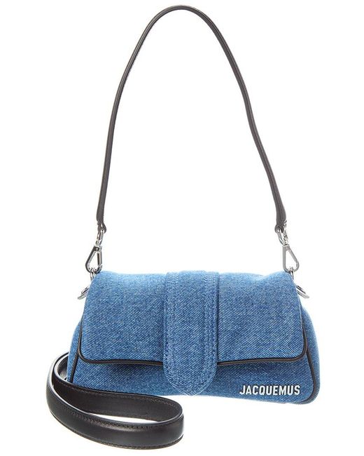Jacquemus Blue Le Petit Bambimou Denim & Leather Shoulder Bag