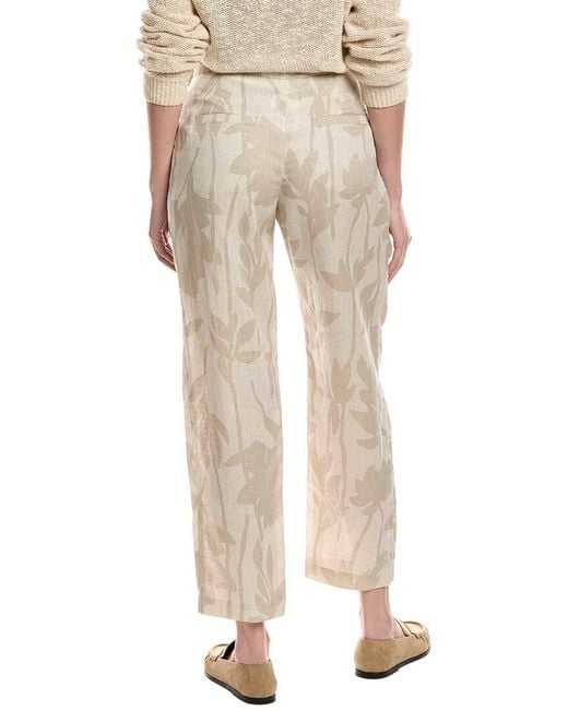 Brunello Cucinelli Natural Linen Pant