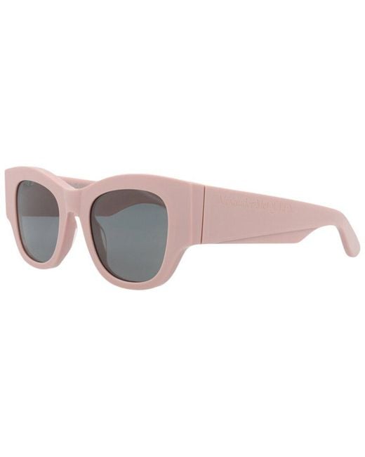 McQueen Pink Am0420S 50Mm Sunglasses