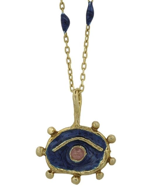 Ebru Jewelry Blue Protection & Luck Pendant Necklace