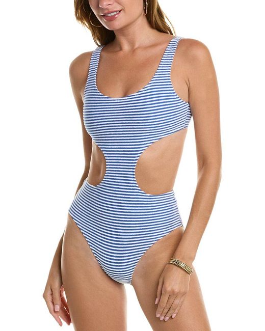 Solid & Striped Blue The Sarah One-piece