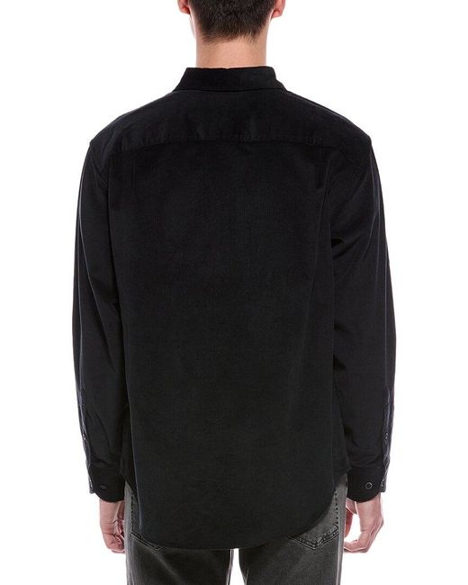 Rag & Bone Black Mateo Corduroy Shirt for men