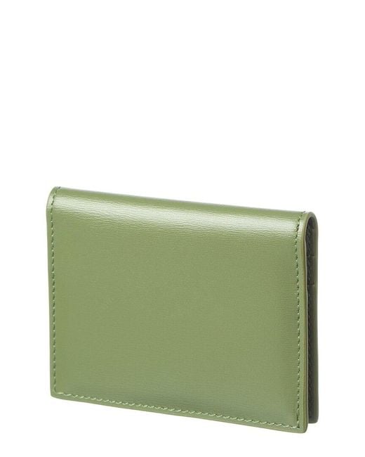 Céline Green Triomphe Leather Card Holder