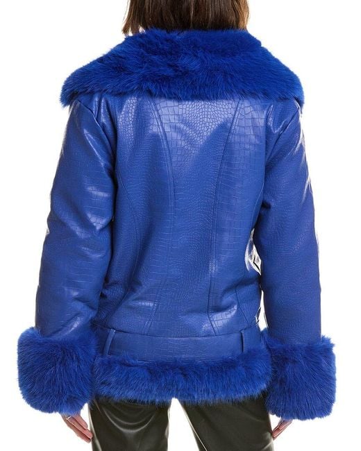 OW Collection Blue Croc Jacket