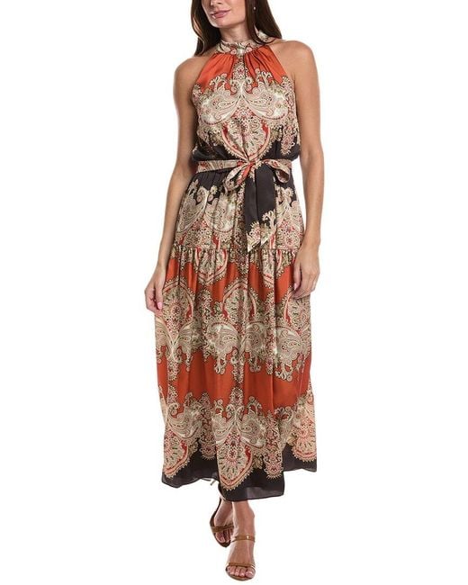 Julia Jordan Brown Midi Dress
