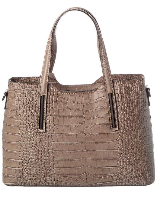 Italian Leather Brown Tote