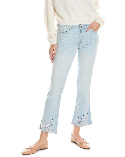 7 For All Mankind Blue Clarity Curvy Bootcut Jean