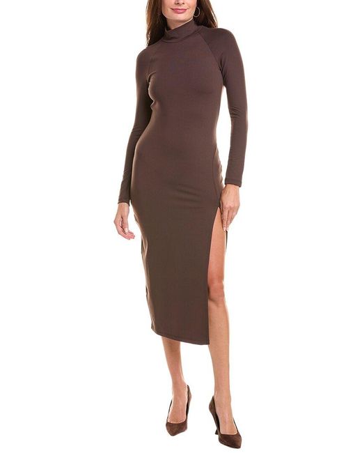 Susana Monaco Brown Open Back Dress