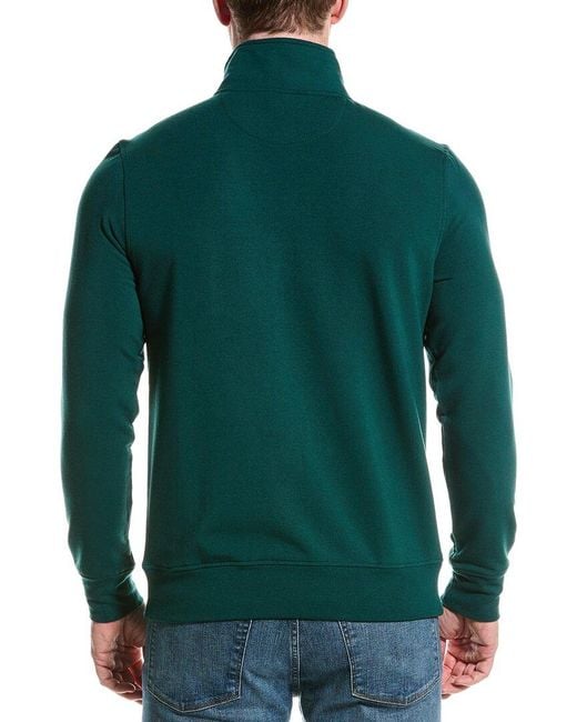 Tailorbyrd Green Sueded Fleece Hoodie for men