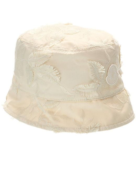 Moncler Natural Floral Bucket Hat