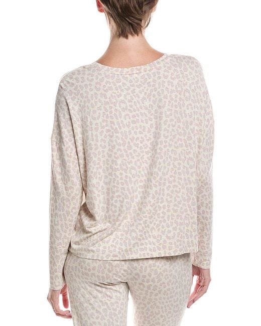 Pj Salvage White Luxe Leopard Top