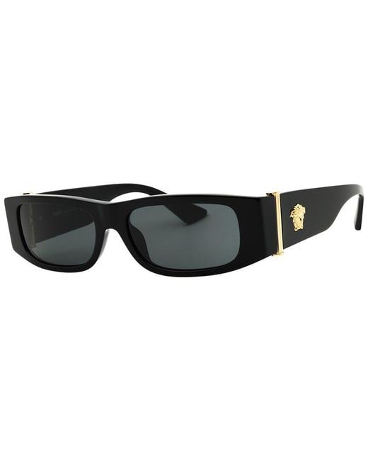 Versace Black 55Mm Sunglasses for men