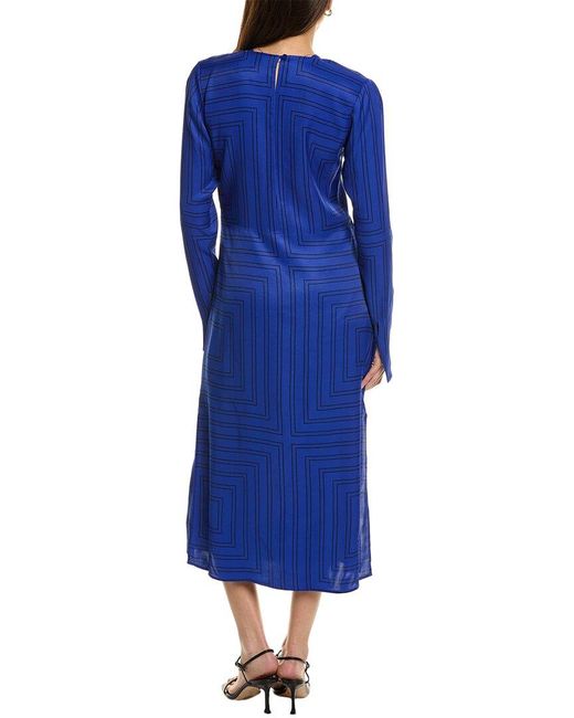 Equipment Blue Vera Midi Dress