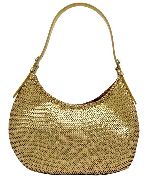 Dragon Diffusion Metallic Luna Mezza Leather Tote