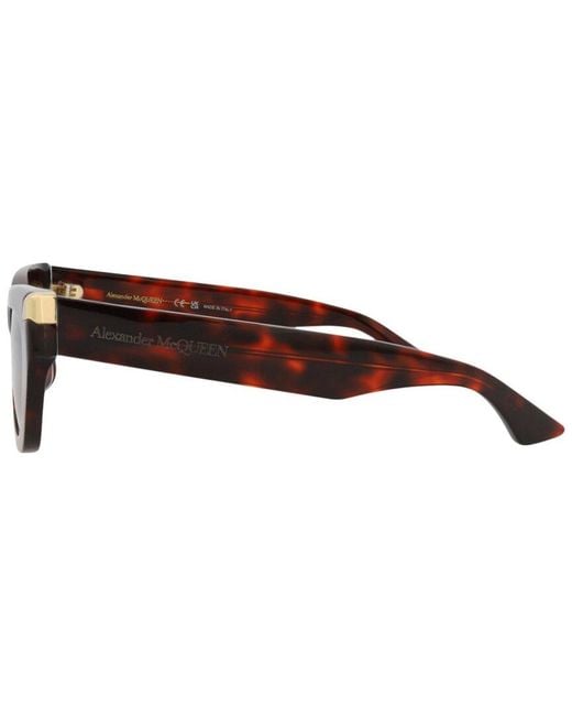 McQueen Brown Am0440Sa 53Mm Sunglasses