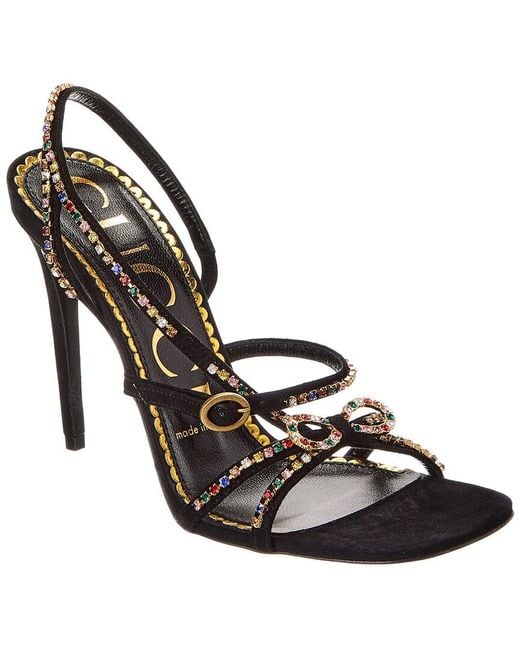 Gucci Metallic Suede Sandal