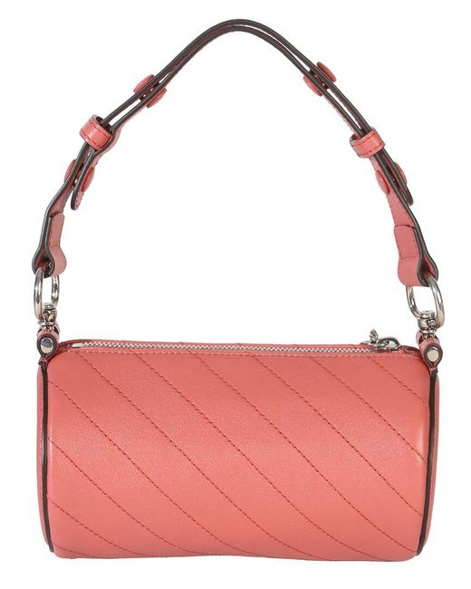 Gucci Pink Leather Diagonal Quilted Mini Blondie Barrel Bag (authentic Pre-loved)