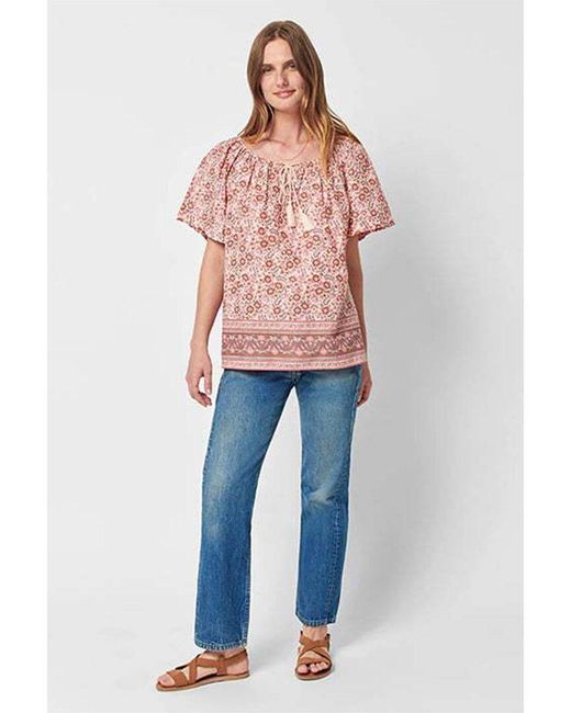 Faherty Brand Blue Florence Top
