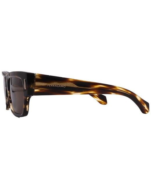 Ferragamo Brown Salvatore 53Mm Sunglasses for men