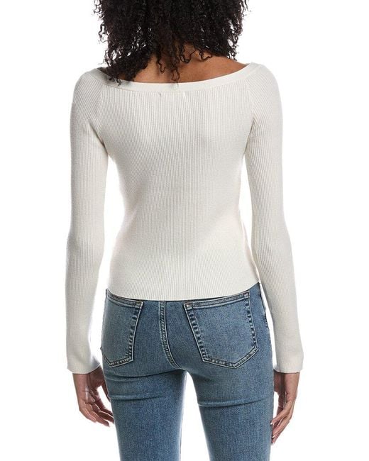 Z Supply White Jovy Sweater Top