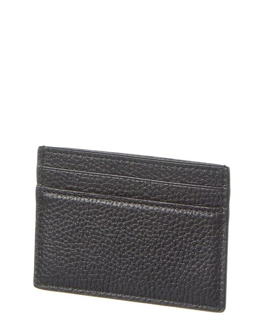 Gucci Gray Logo Leather Card Case for men